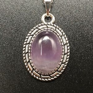 Amethyst x Silver Pendant w/ chain